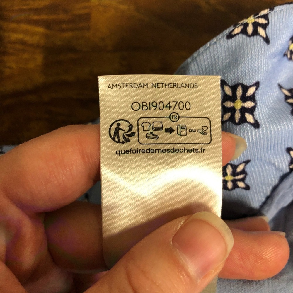 Maeve Light Blue & Navy Wide-Leg Printed Culottes - Picture 13 of 16